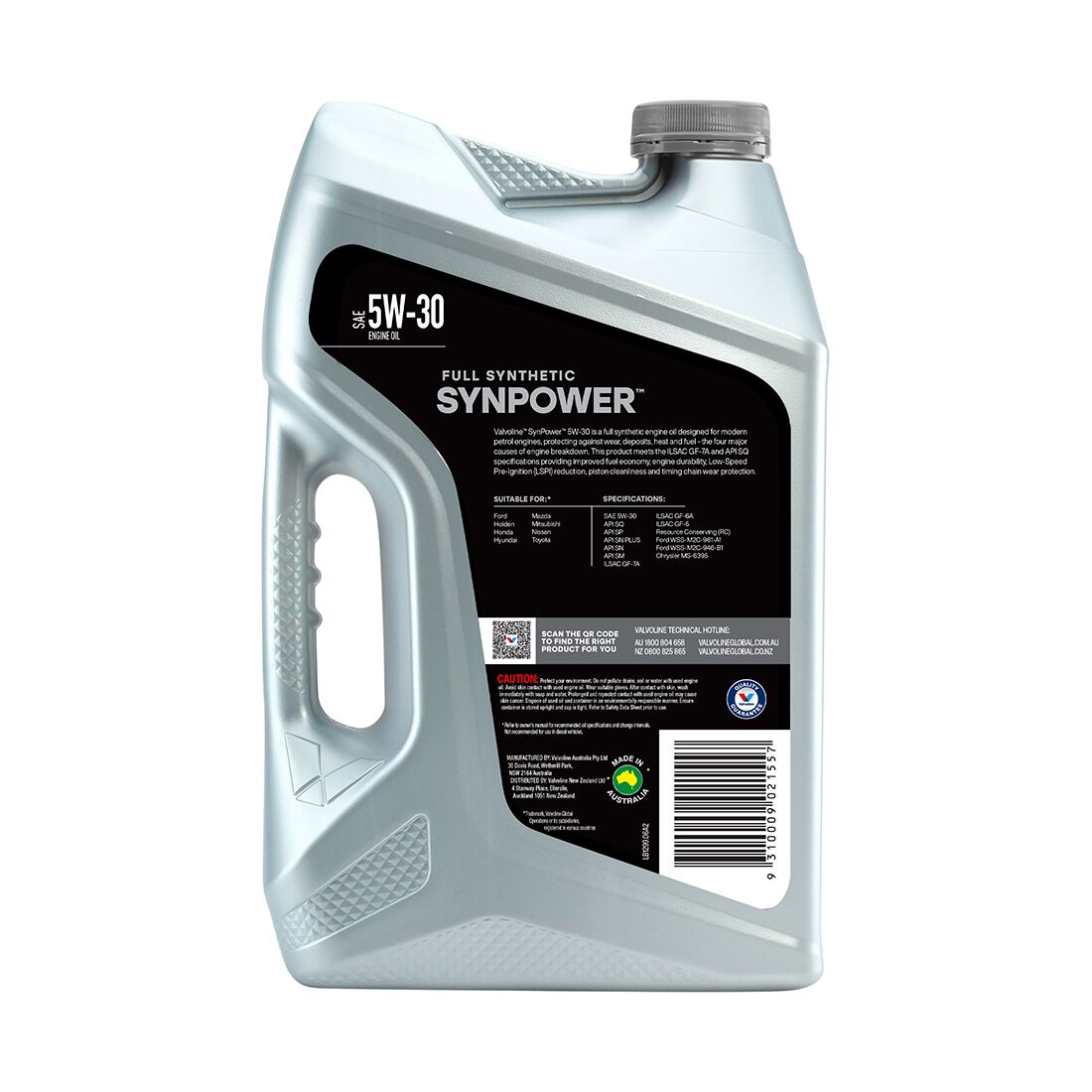 Valvoline Synpower Engine Oil 5W-30 6 Litre, , scanz_hi-res