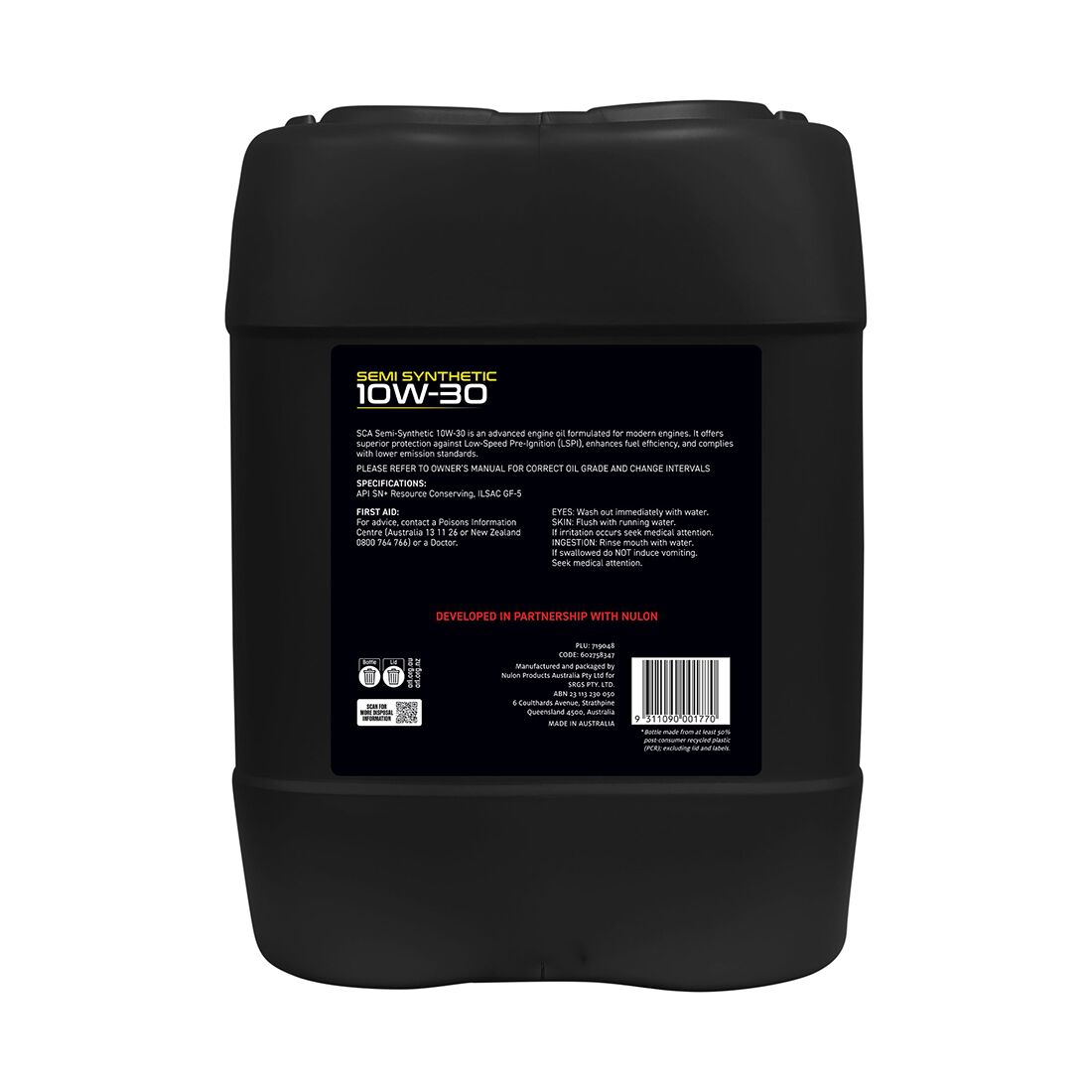 SCA Semi Synthetic Engine Oil 10W-30 20 Litre, , scanz_hi-res