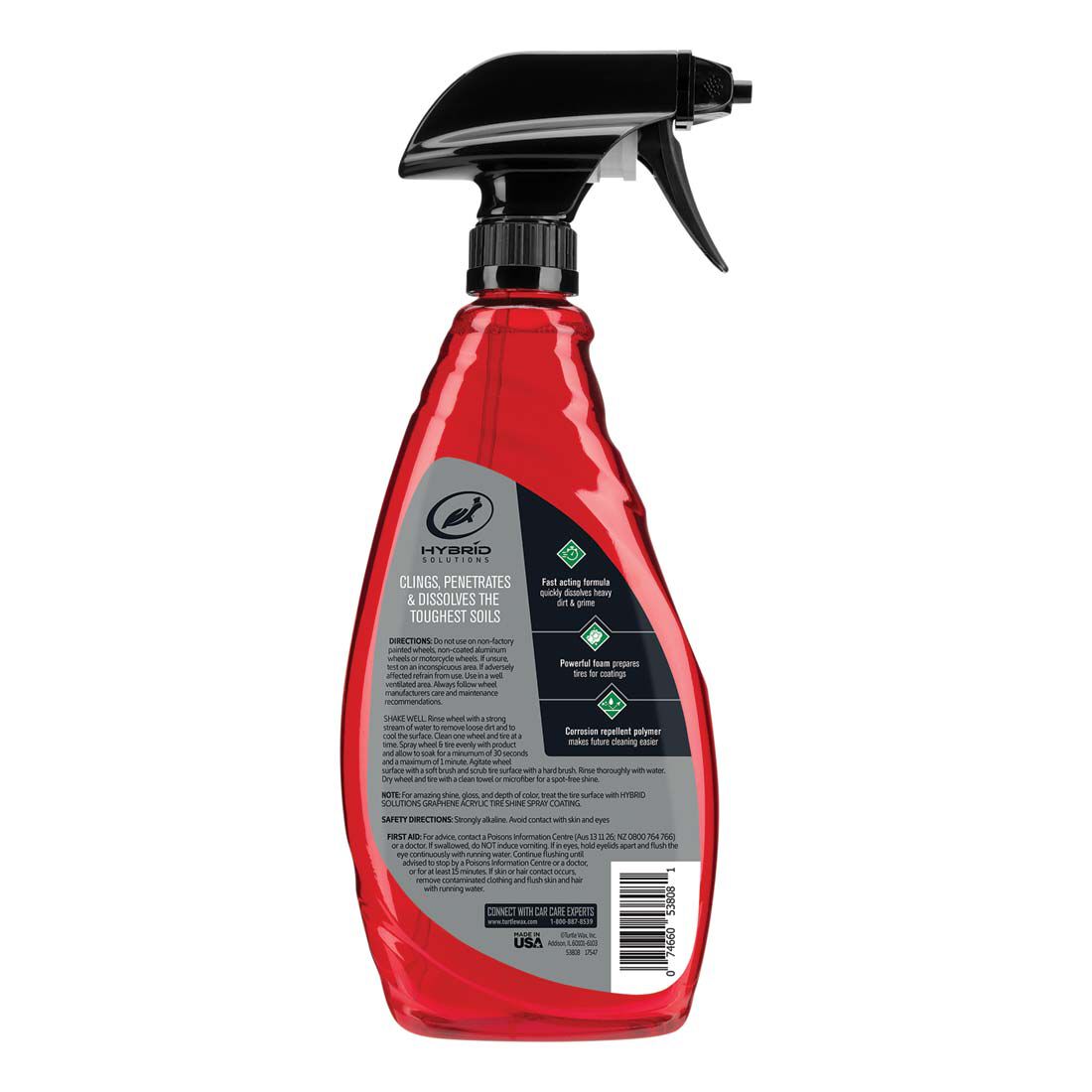 Turtle Wax Hyper Foam Wheel Cleaner & Tyre Prep 680mL, , scanz_hi-res
