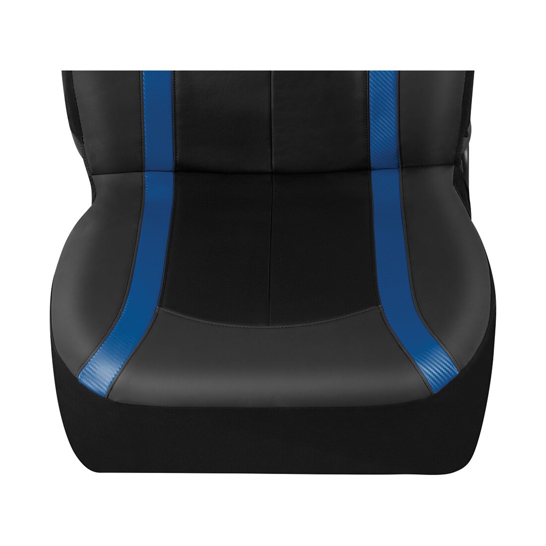 SCA Seat Cover Sports Black & Blue Leather Look, Adjustable Headrests, Airbag Compatible, Size 30A, , scanz_hi-res