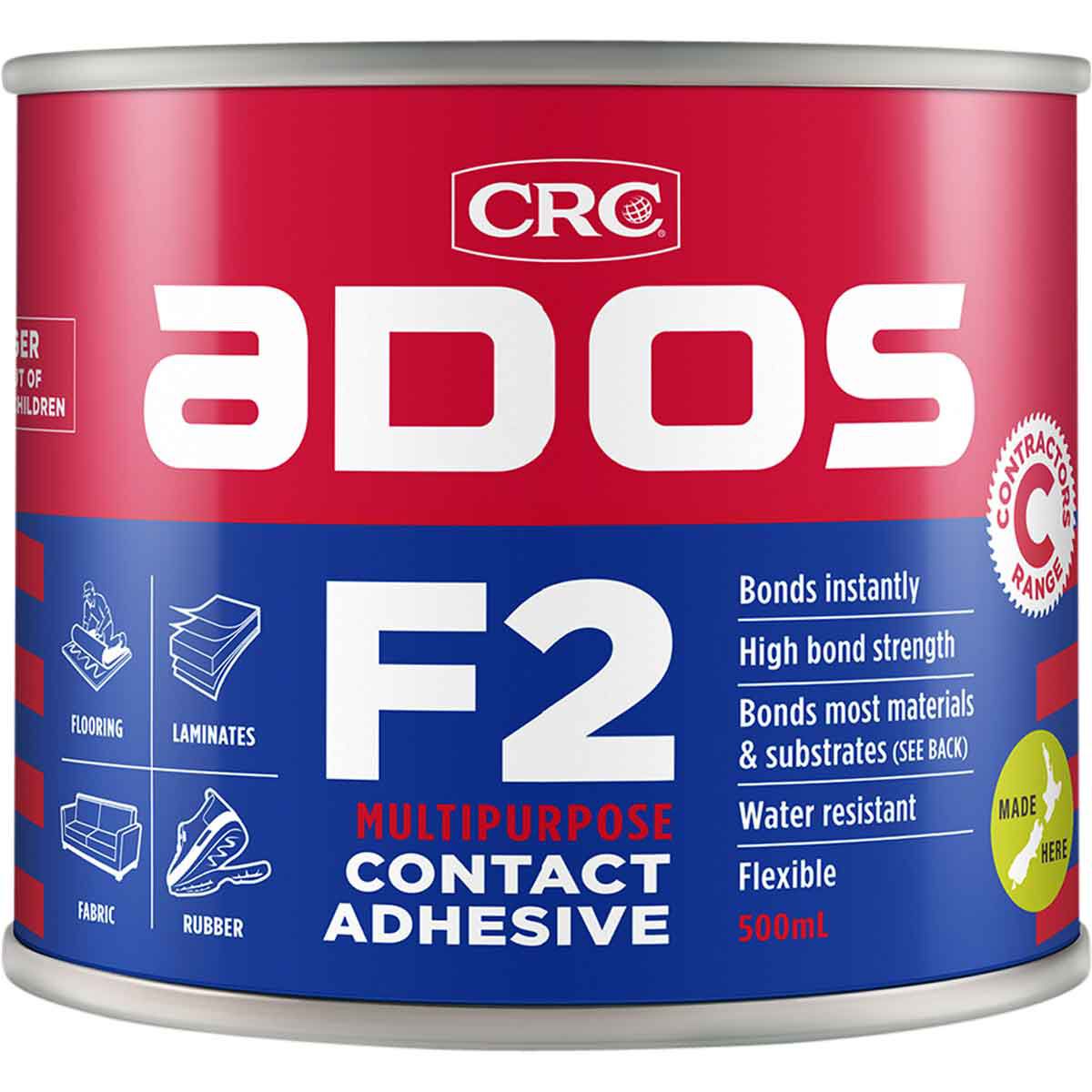 ADOS F2 Multipurpose Contact Adhesive 500ml, , scanz_hi-res
