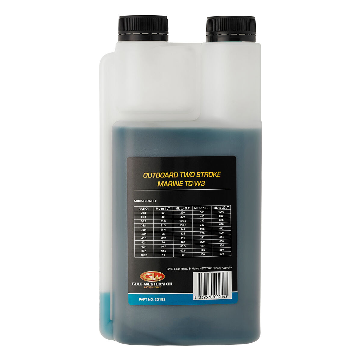 Gulf Western 2 Stroke Outboard Oil - 1 Litre, , scanz_hi-res
