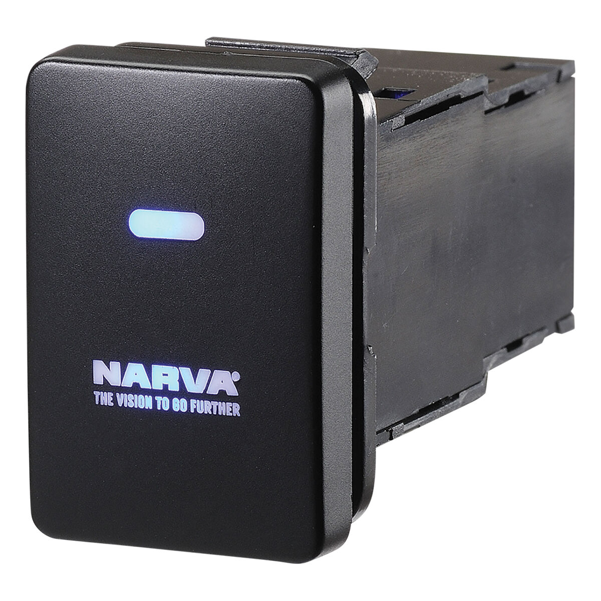 Narva OE Style Switch - Suits Toyota Landcruiser Prado 150-200 Series, Blank Push On/Off Blue LED, Toyota, 63300BL, , scanz_hi-res