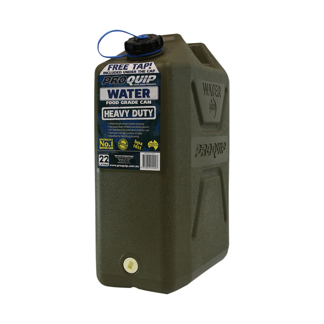 Pro Quip Water Carry Can 22 Litre Green, , scanz_hi-res