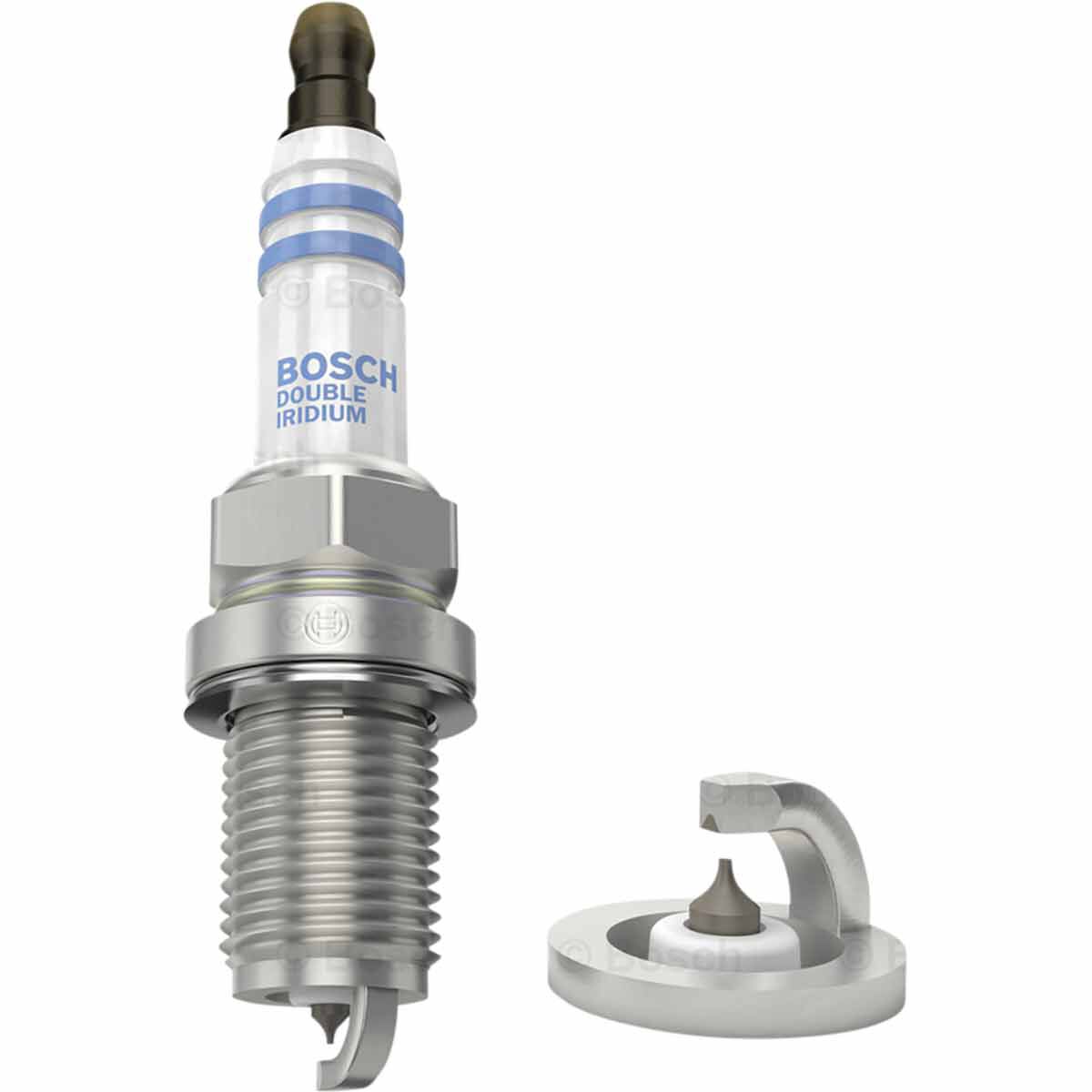 Bosch Double Iridium Spark Plug Single FR7DII33X, , scanz_hi-res