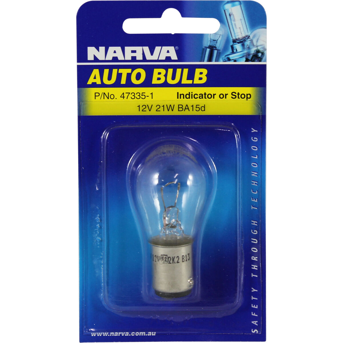Narva Bulb - 12V, 21W, BA15d, , scanz_hi-res