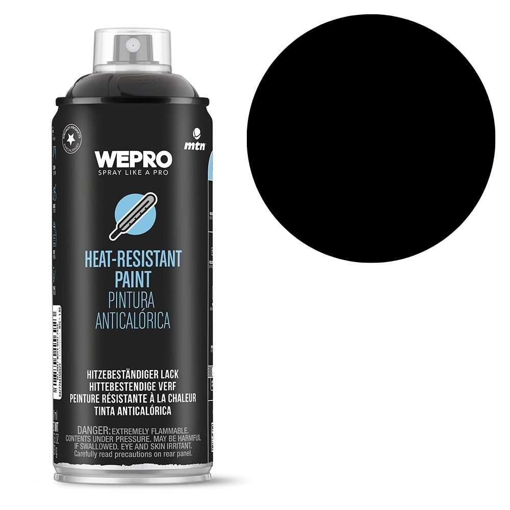 MTN Pro Black Heat Resistant Spray Paint 400mL, , scanz_hi-res