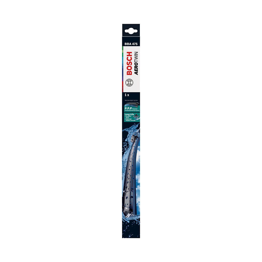 Bosch Aerotwin Wiper Blade 475mm (19") Single - BBA475, , scanz_hi-res