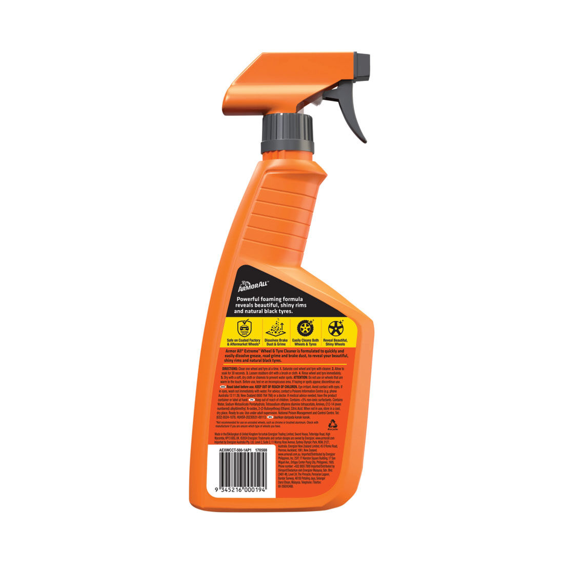 Armor All Extreme Wheel & Tyre Cleaner 500mL, , scanz_hi-res