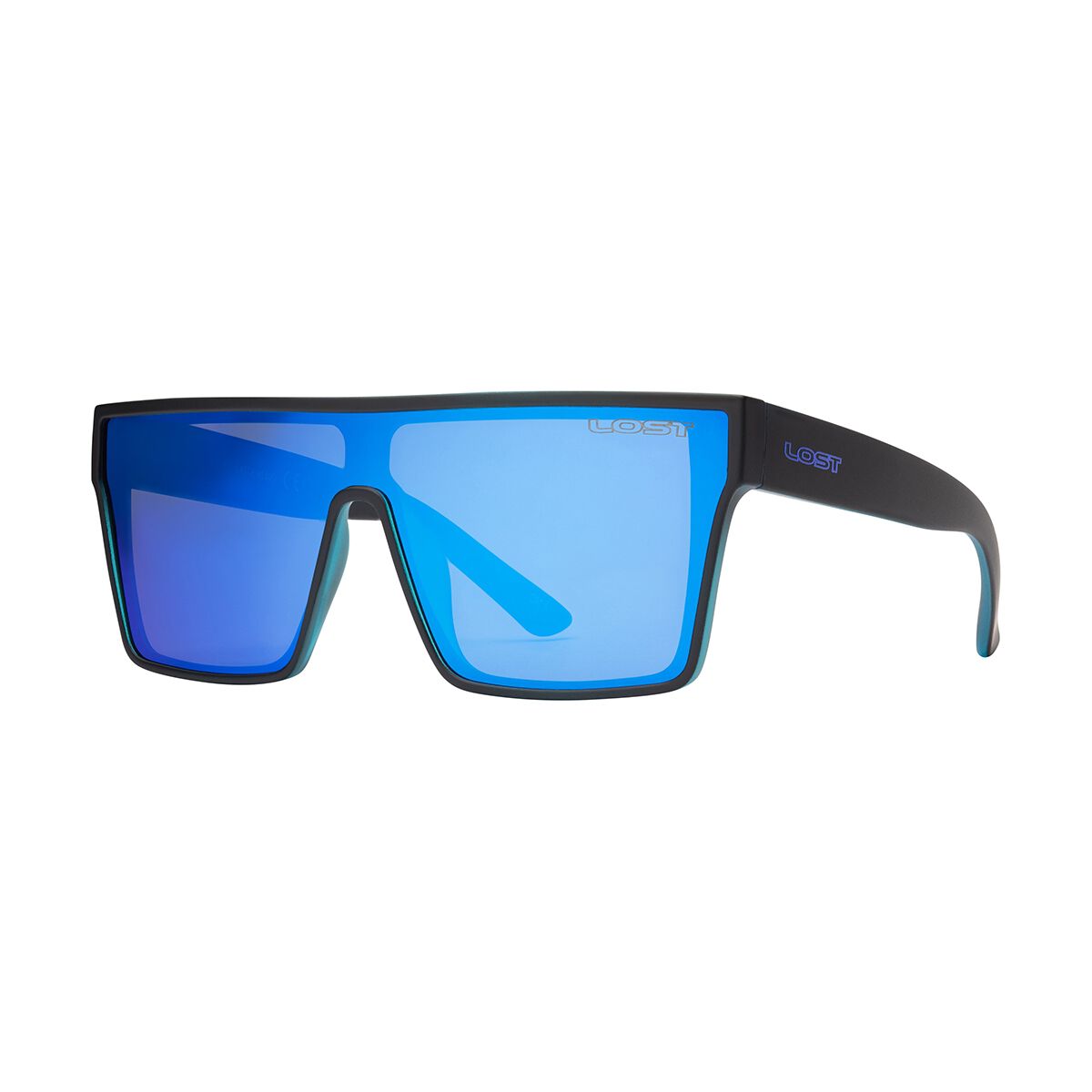 LOST Sunglasses Panorama Blue Mirrior Matt Black, , scanz_hi-res