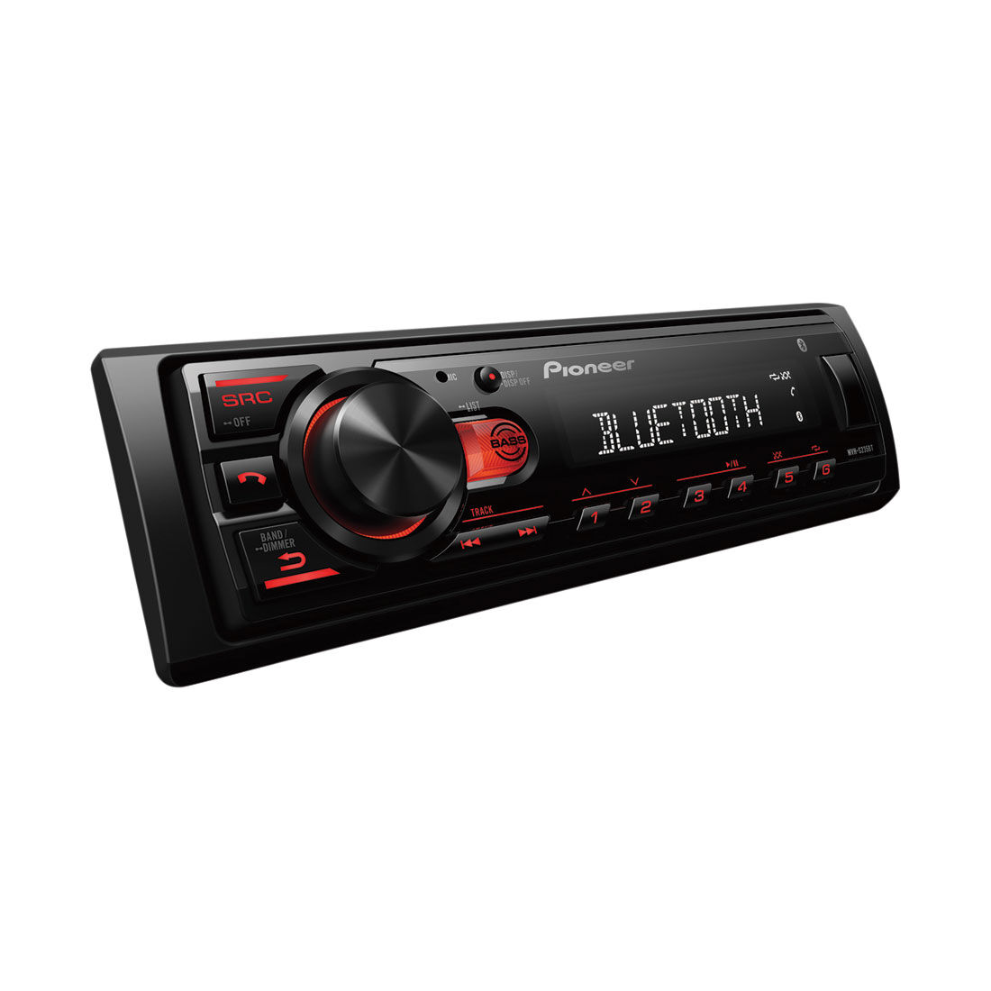 Pioneer MVH-S235BT Single DIN Head Unit With Bluetooth, , scanz_hi-res