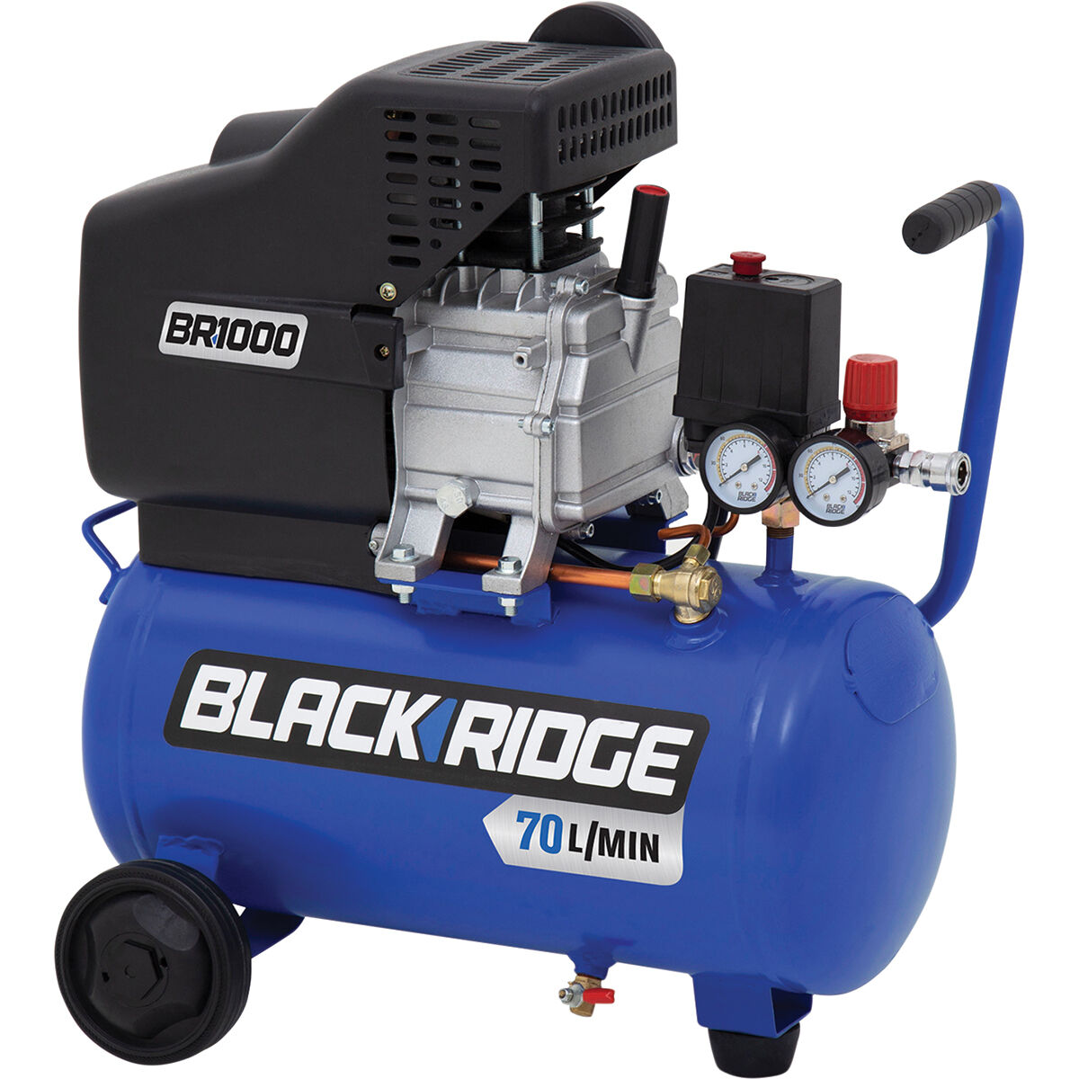 Blackridge Air Compressor 2HP Direct Drive 21 Litre tank, , scanz_hi-res