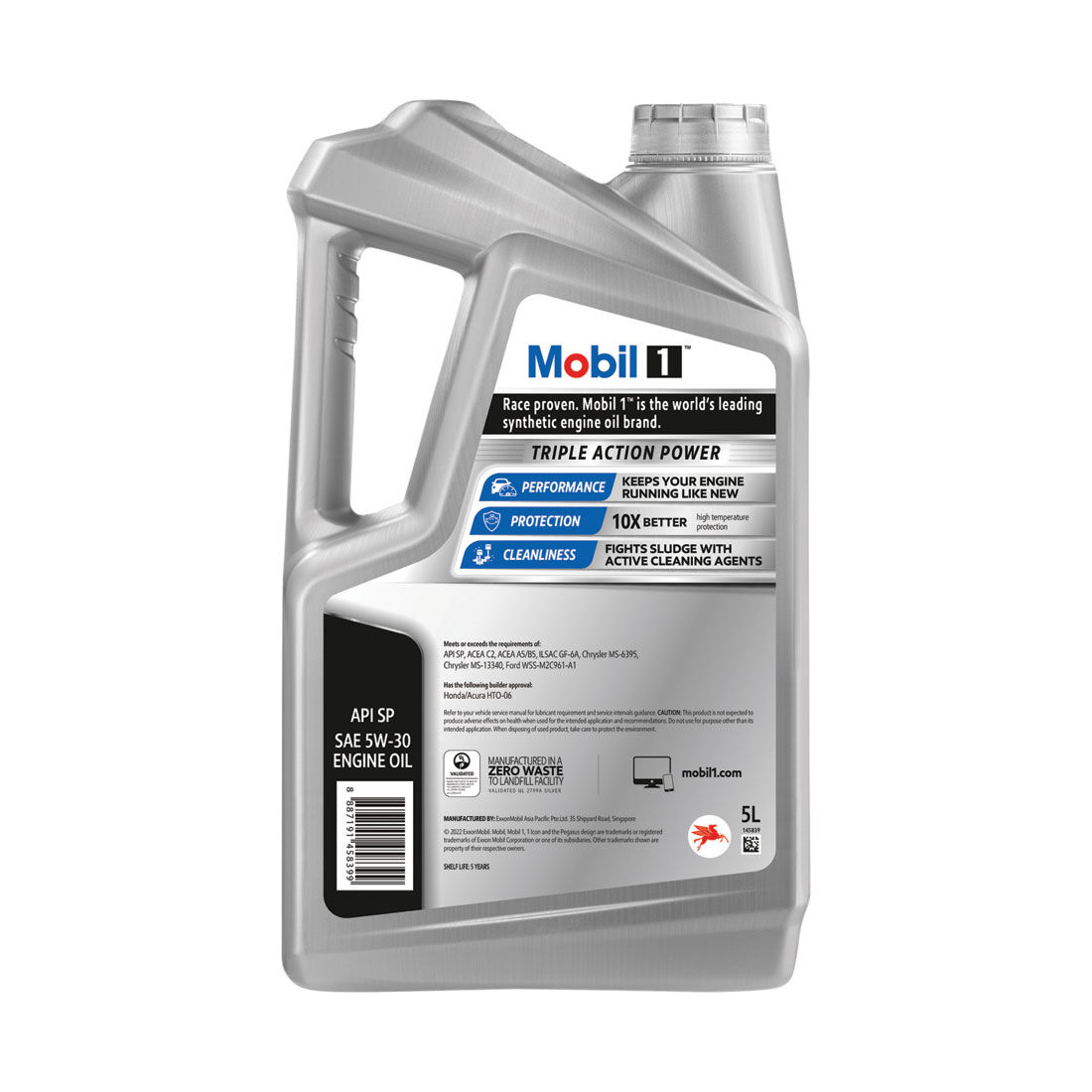 Mobil 1 Triple Action Power Engine Oil 5W-30 5 Litre, , scanz_hi-res