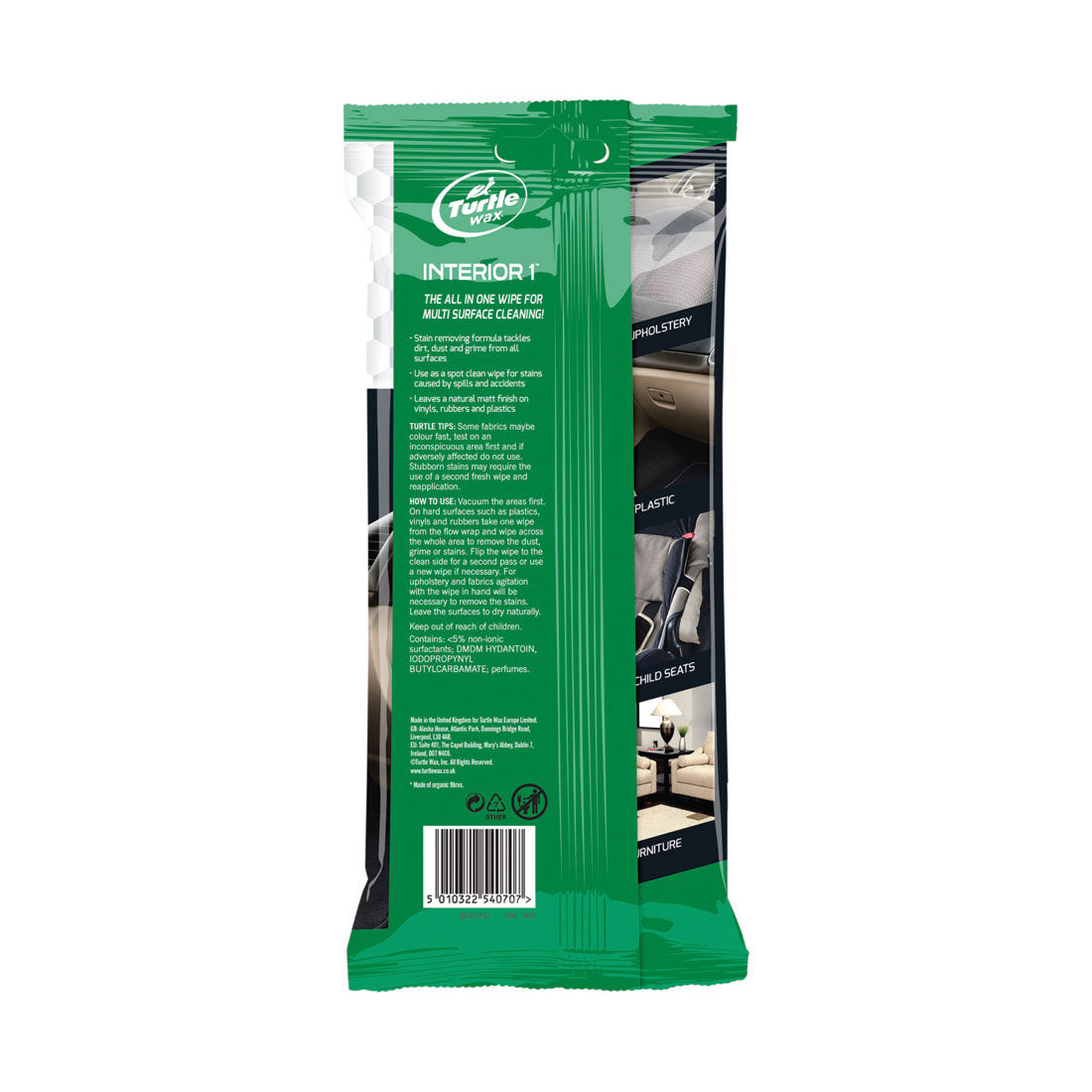 Turtle Wax Interior Wipes 24 Pack, , scanz_hi-res