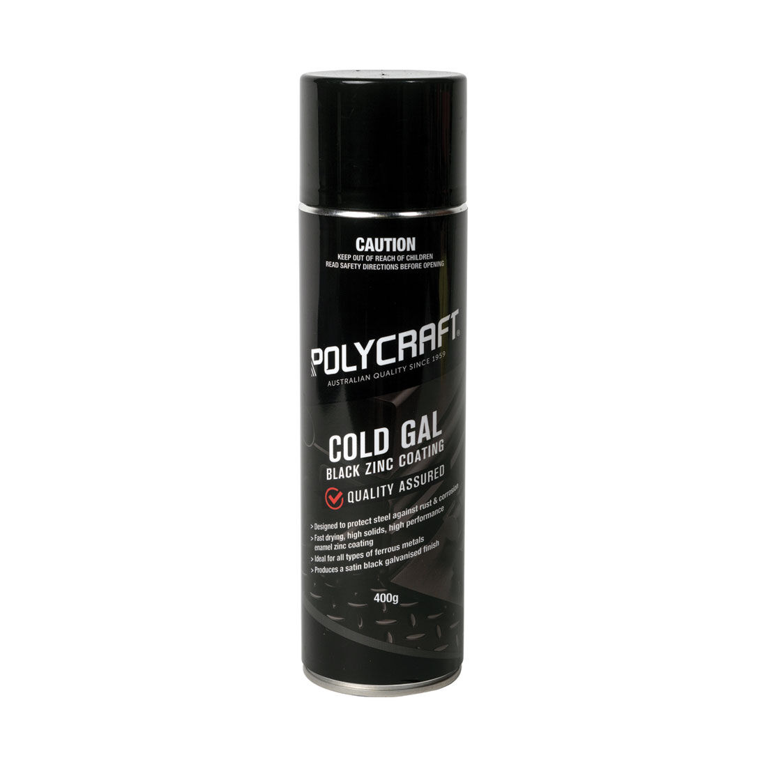 Polycraft Cold Gal Zinc Coating Black 400g, , scanz_hi-res