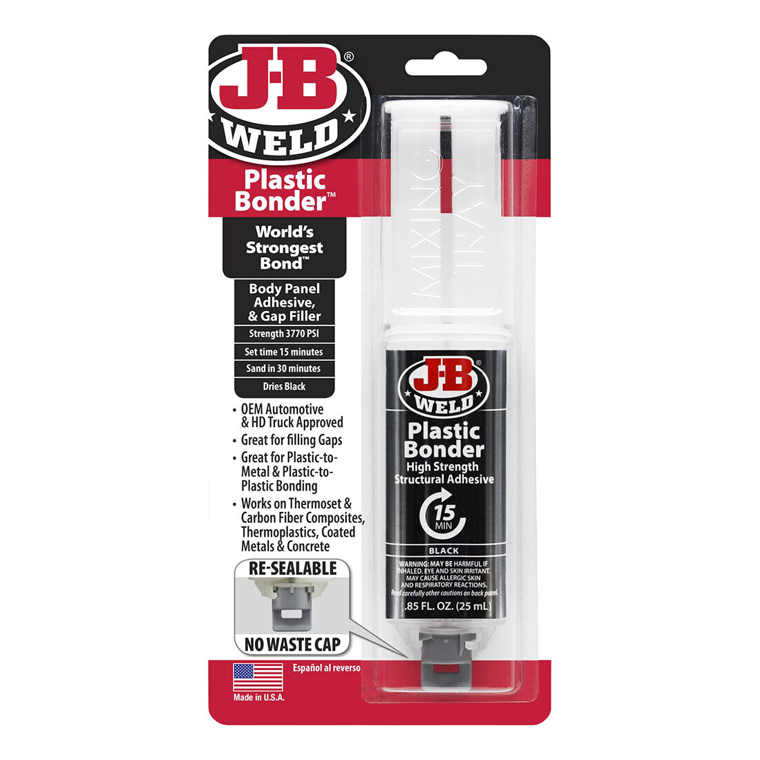 JB Weld Plastic Bonder 25mL Black 50139, , scanz_hi-res