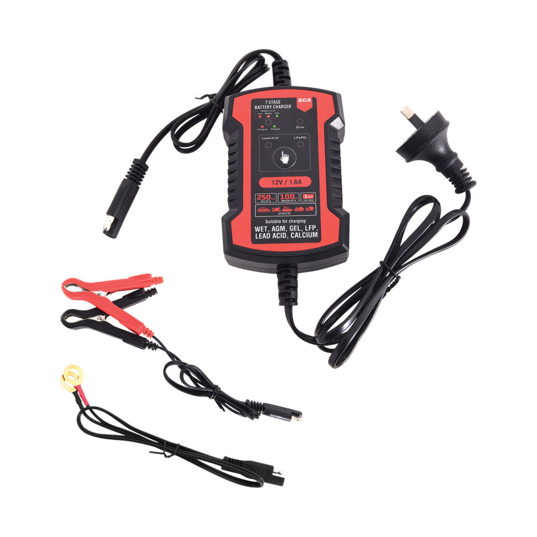 SCA 7 Stage Battery Charger 12V 1.6 Amp, , scanz_hi-res
