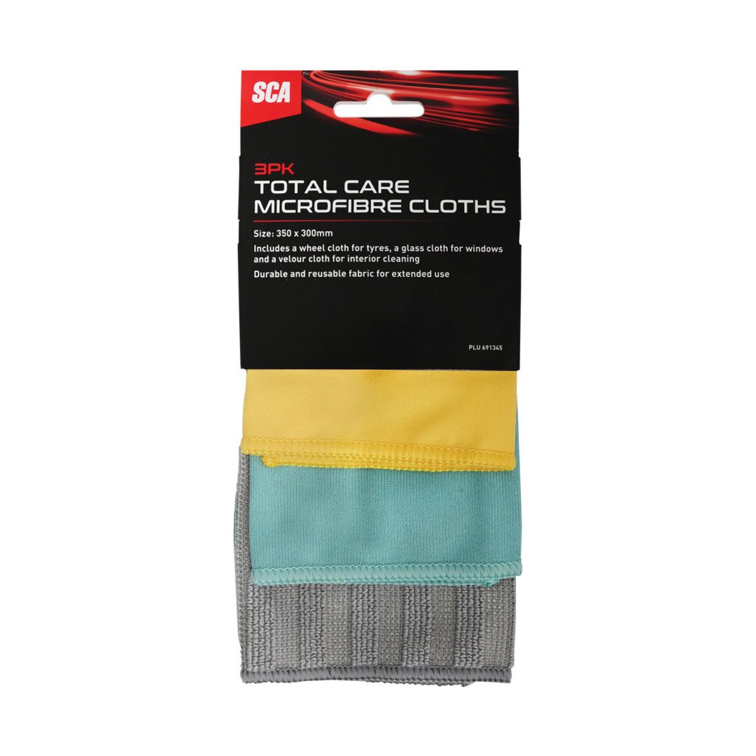 SCA Total Care Microfibre Cloths 3 Pack, , scanz_hi-res