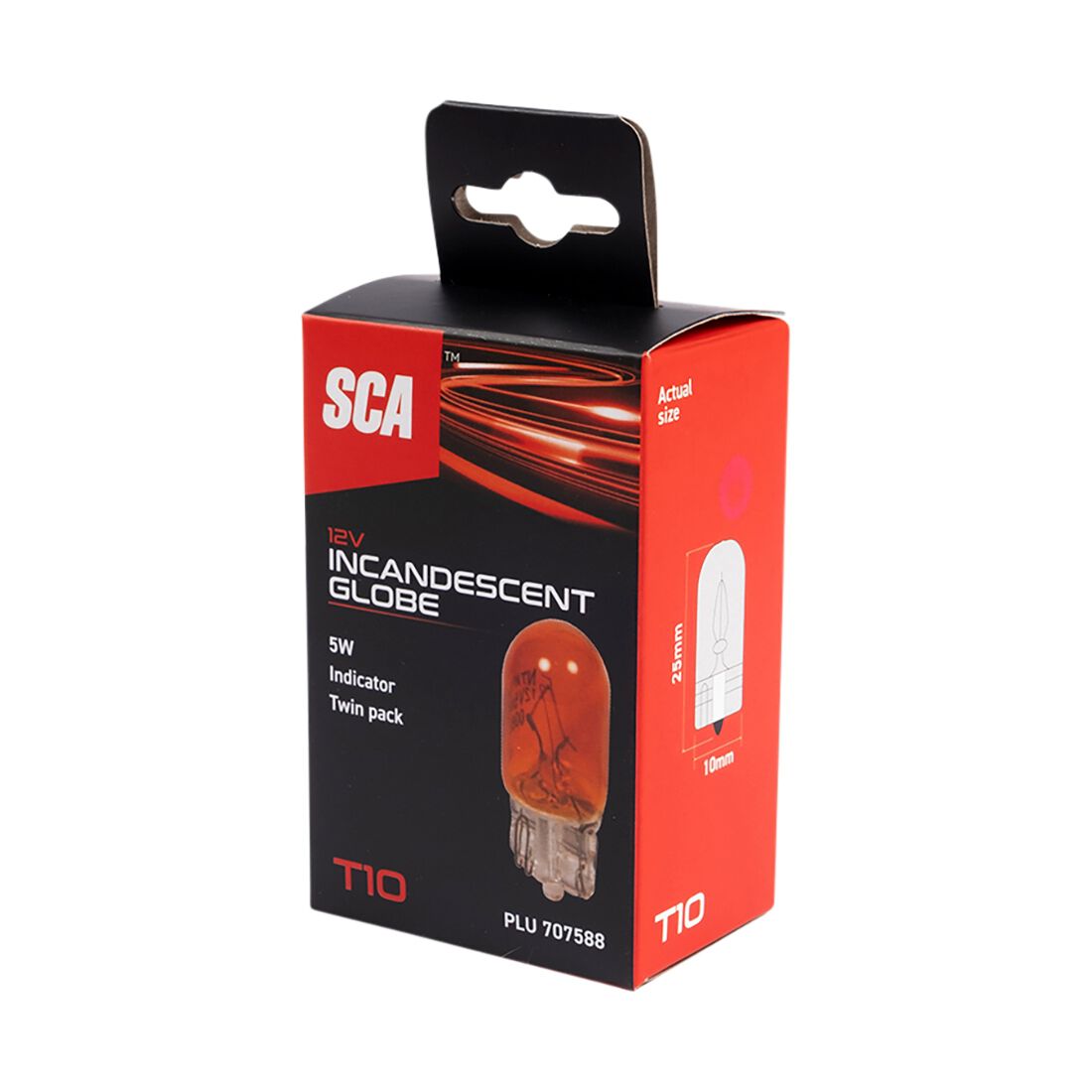 SCA Incandescent Globe T10 12V 5W 2 Pack, , scanz_hi-res