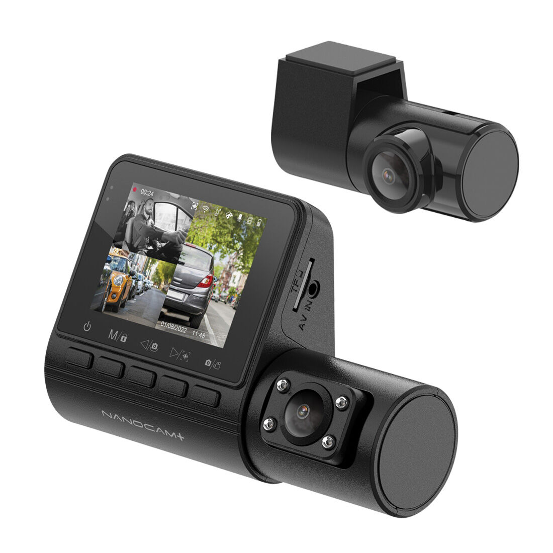 Nanocam+ 1080p FHD Dash Cam with Fatigue Monitor NCP-DVR3CH, , scanz_hi-res