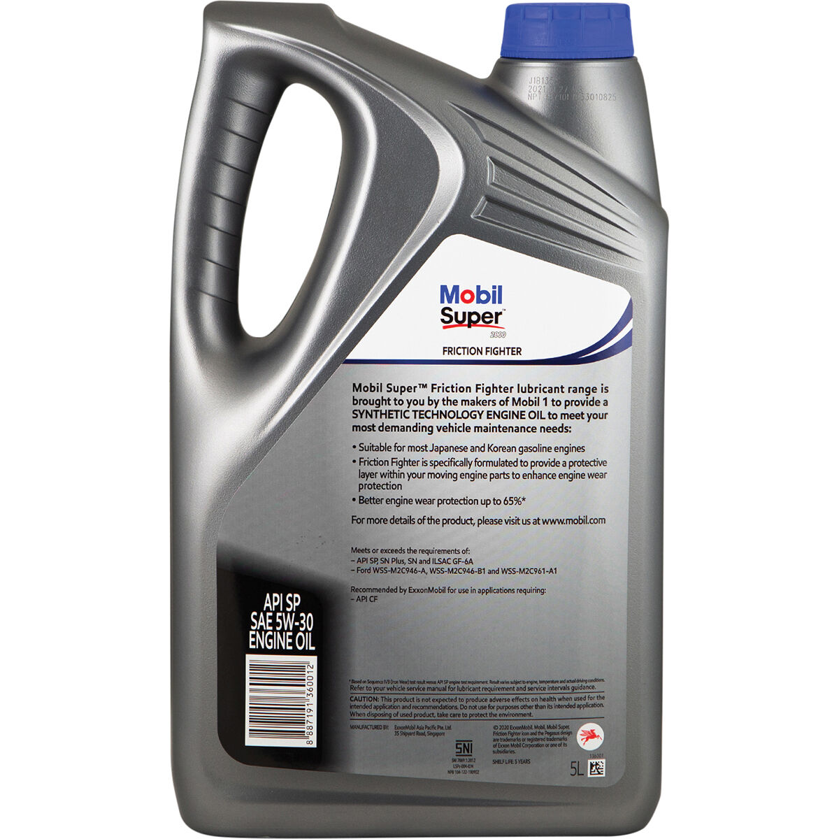 Mobil Super Friction Fighter 5W-30 5 Litre, , scanz_hi-res