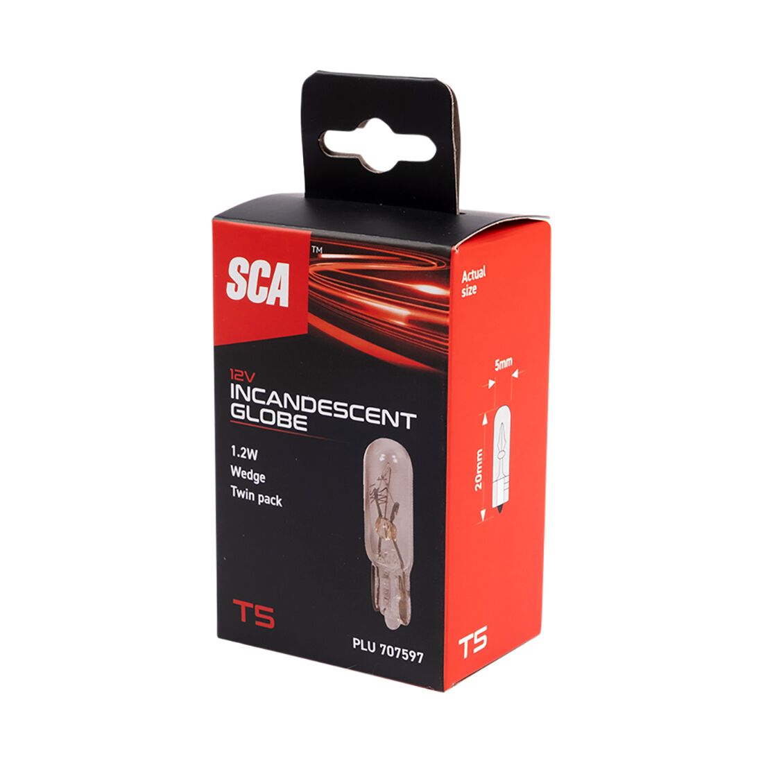 SCA Incandescent Globe - T5 12V 1.2W - 2 Pack, , scanz_hi-res