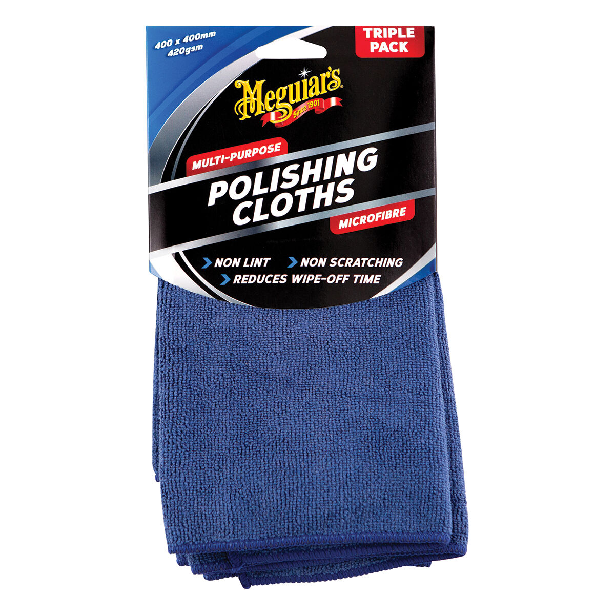 Meguiar's Microfibre Polishing Cloths Triple Pack, , scanz_hi-res