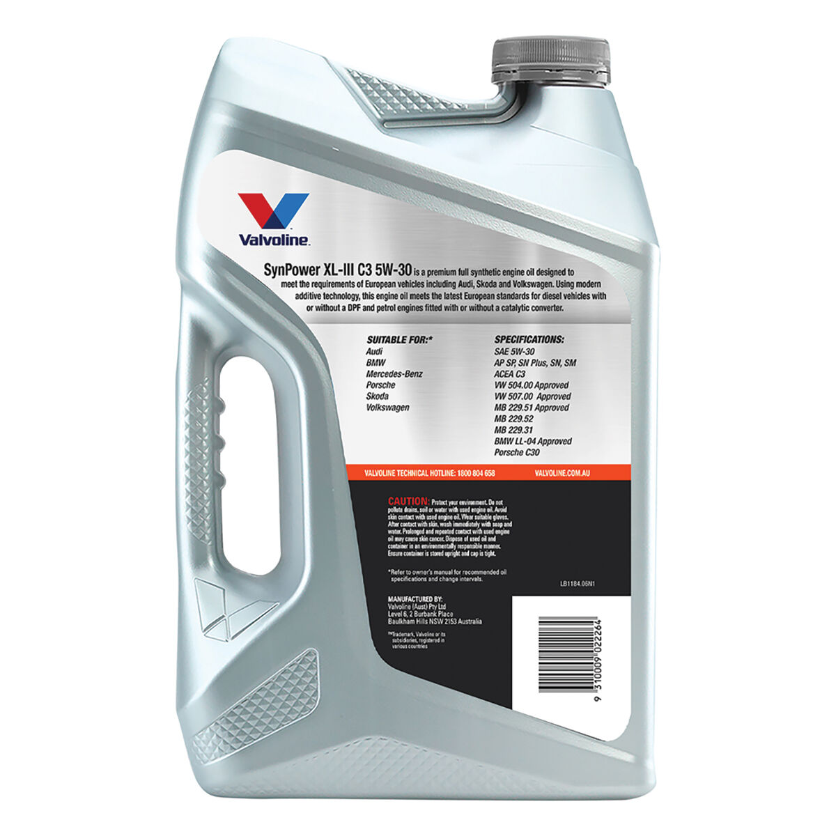 Valvoline Synpower XLIII Engine Oil 5W-30 6 Litre, , scanz_hi-res