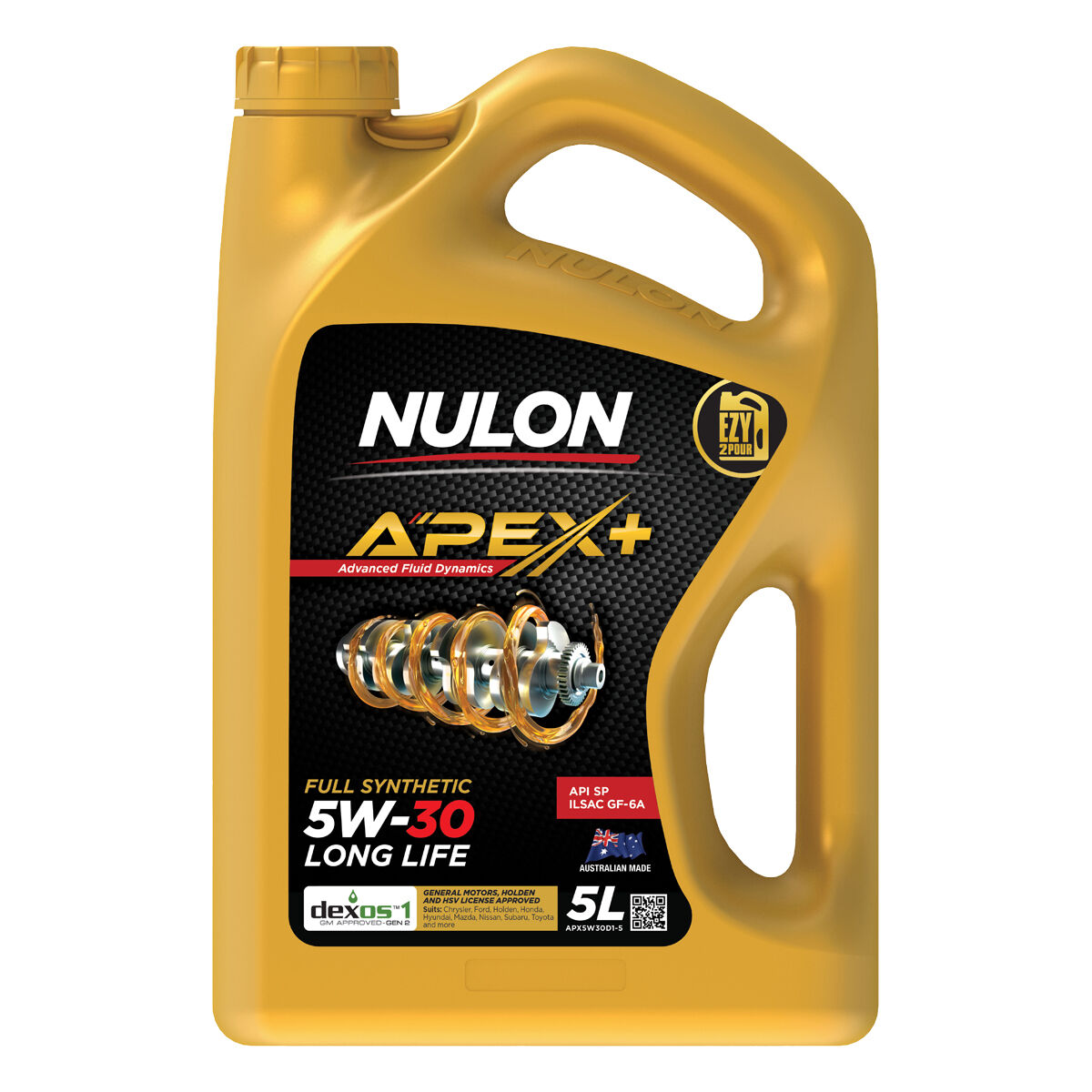 Nulon Apex+ 5W-30 Long Life 5 Litre, , scanz_hi-res