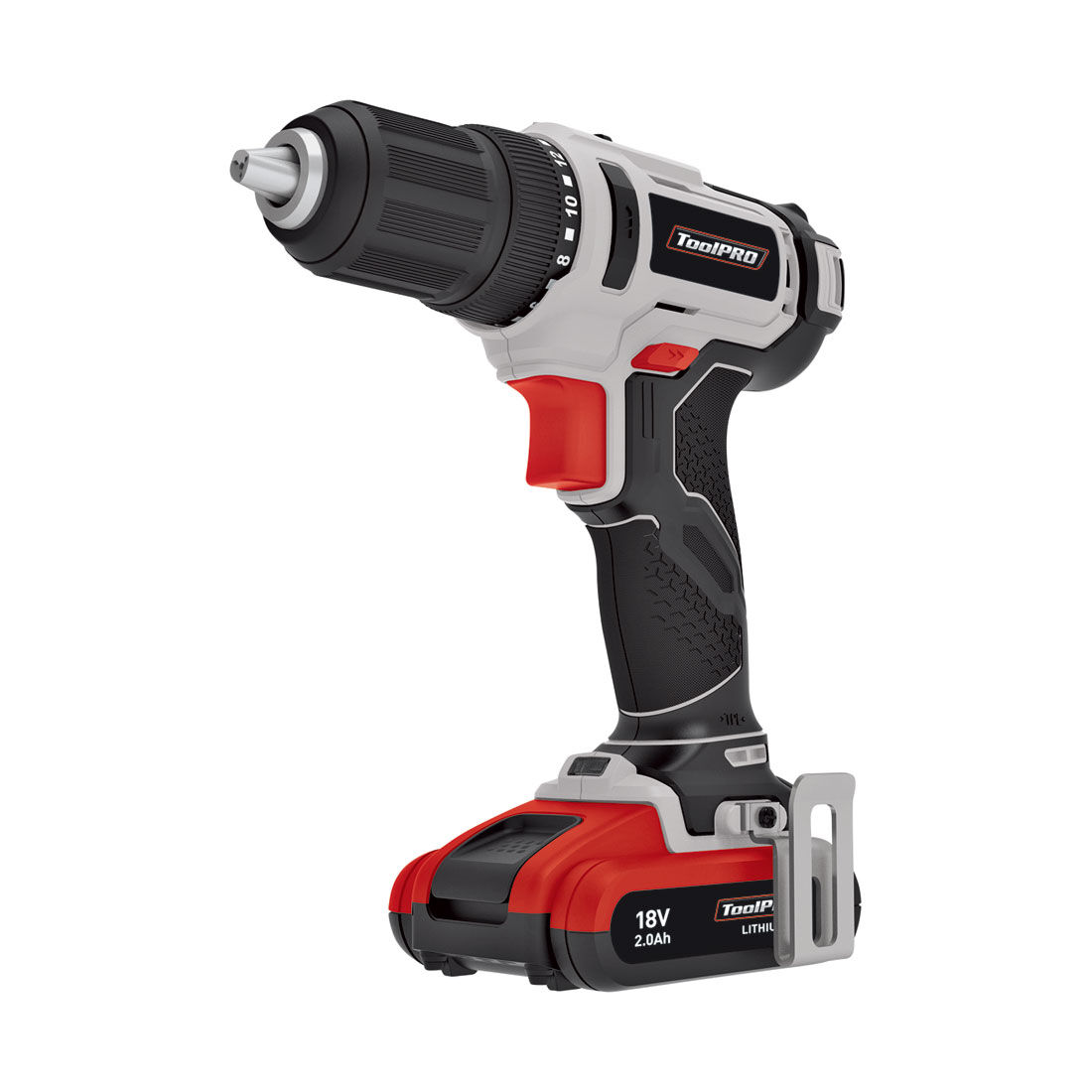 ToolPRO 18V Drill Driver Kit 2.0Ah, , scanz_hi-res