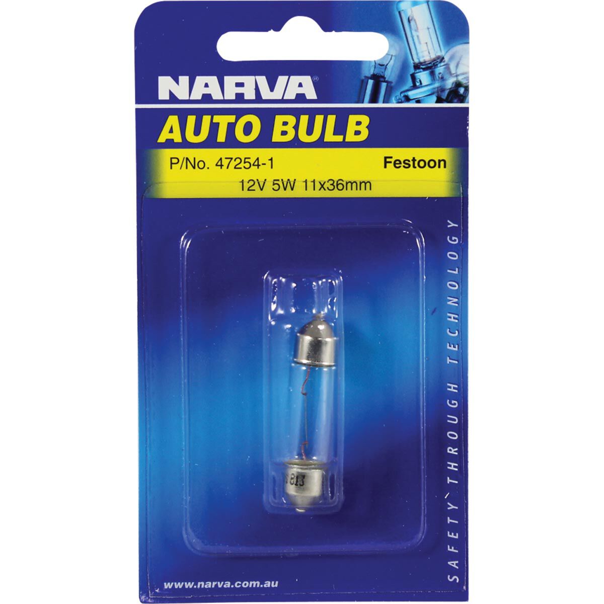 Narva Bulb - 12V, 5W, 11x36mm, , scanz_hi-res
