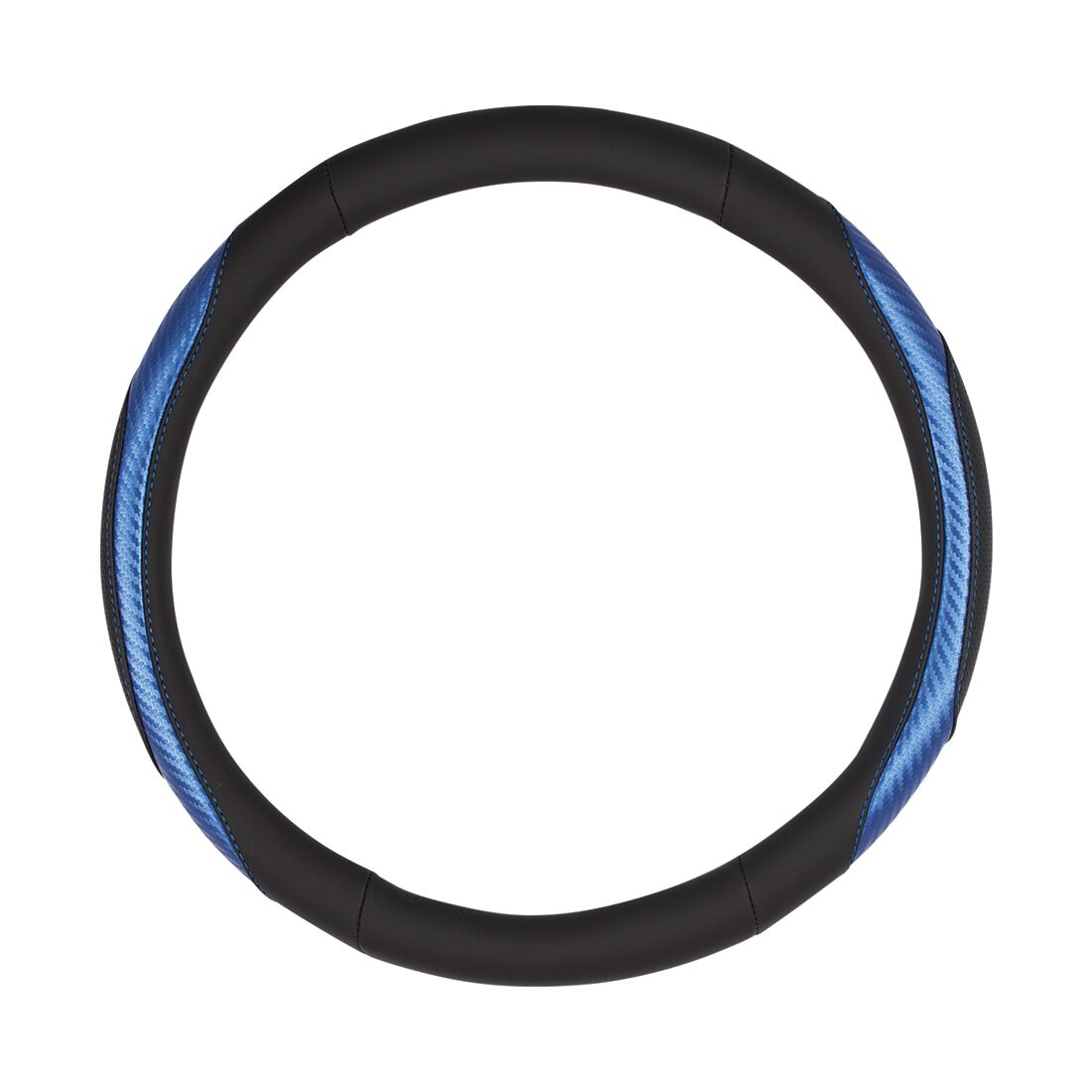 SCA Steering Wheel Cover Sports Leather Look Black & Blue, , scanz_hi-res