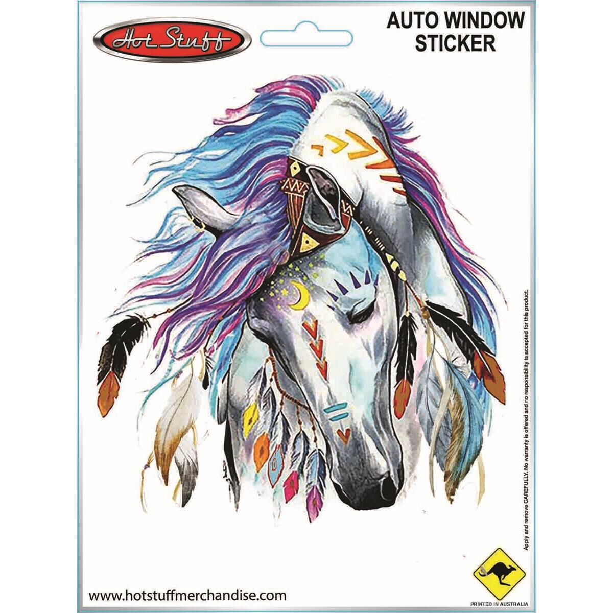 Hot Stuff Sticker Horse Feathers, Vinyl, , scanz_hi-res