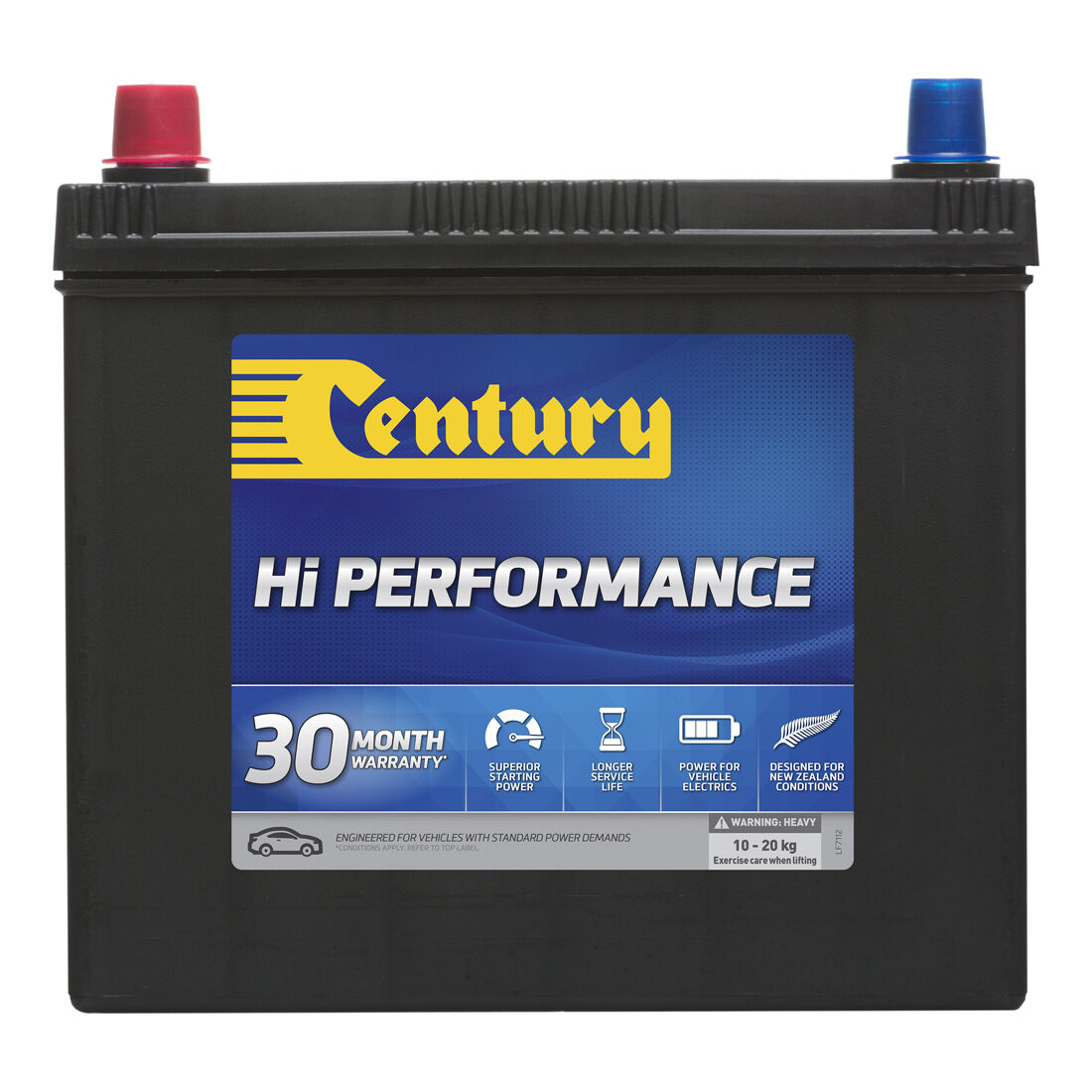 Century Hi Performance Car Battery NS60S MF 400CCA, , scanz_hi-res