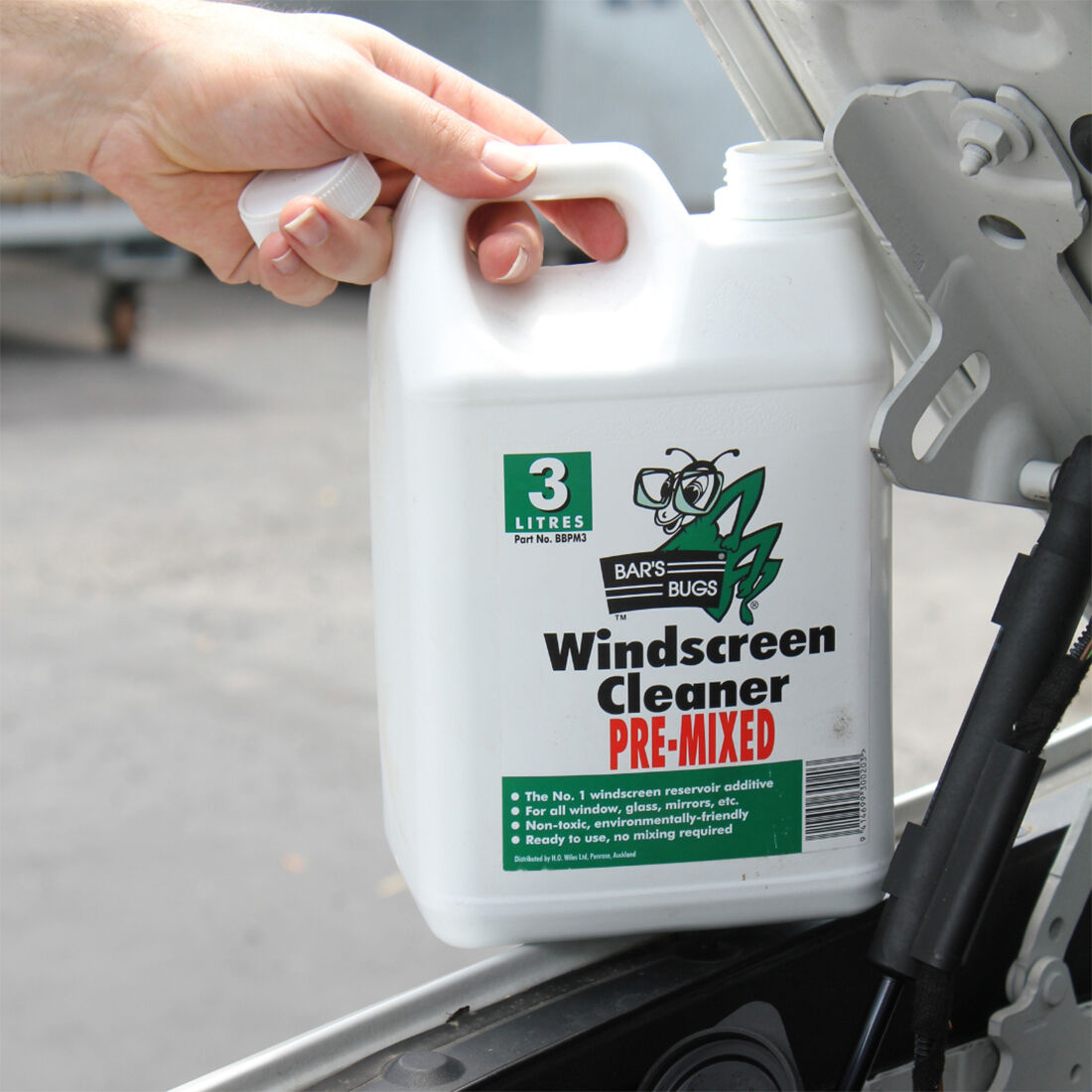 Bar's Bugs Pre-mix Windscreen Cleaner 3 Litre, , scanz_hi-res