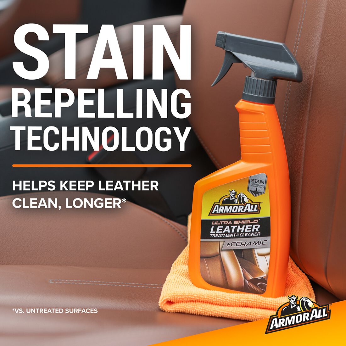 Armor All Ultra Shield Ceramic Leather Treatment & Cleaner 500mL, , scanz_hi-res