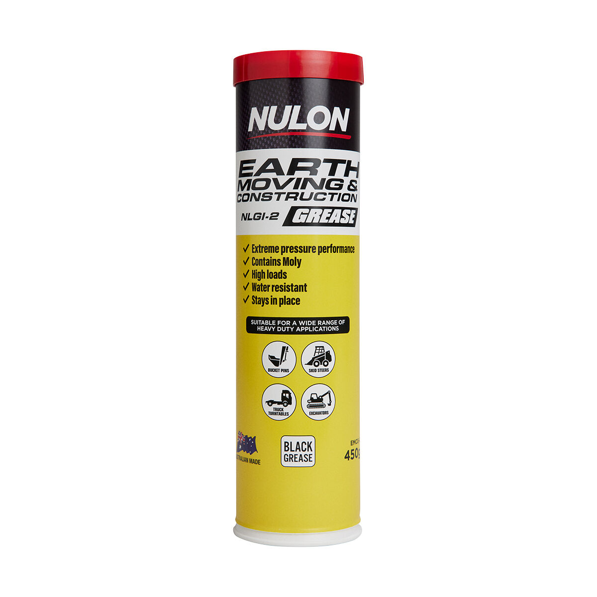 Nulon Grease Cartridge Earthmoving & Construction 450g, , scanz_hi-res