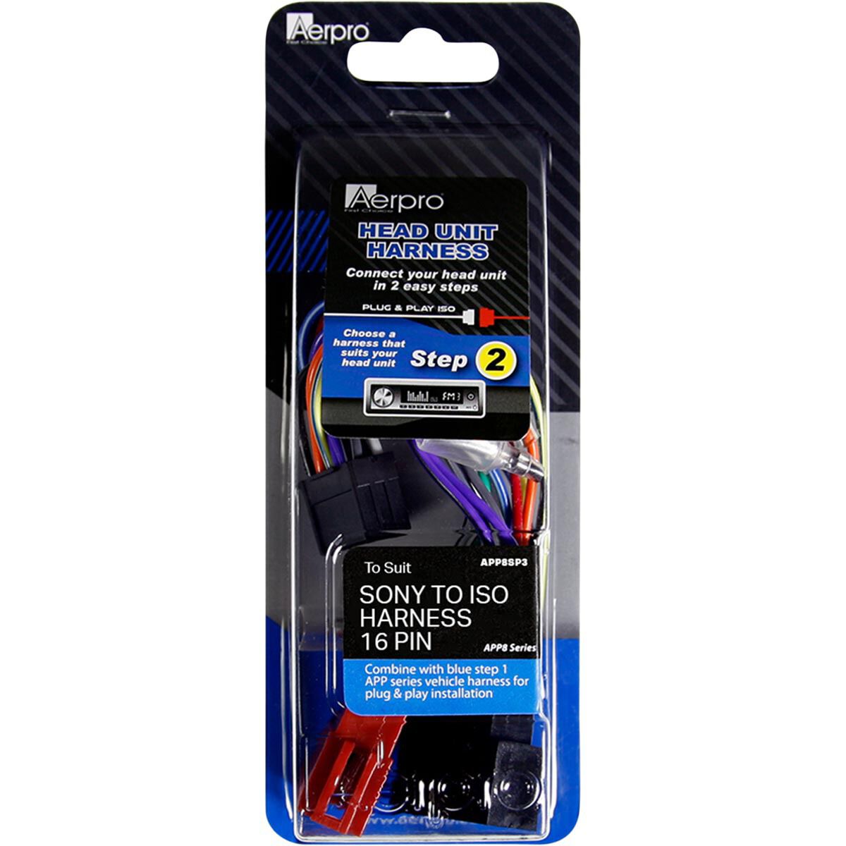 Aerpro APP8SP3 Head Unit Specific Wiring Harness, , scanz_hi-res
