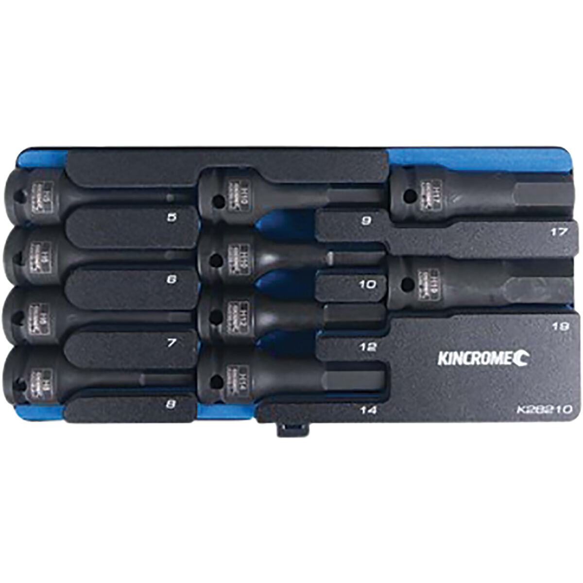Kincrome Hex Impact Socket Set 1/2" Drive Metric 10 Piece, , scanz_hi-res