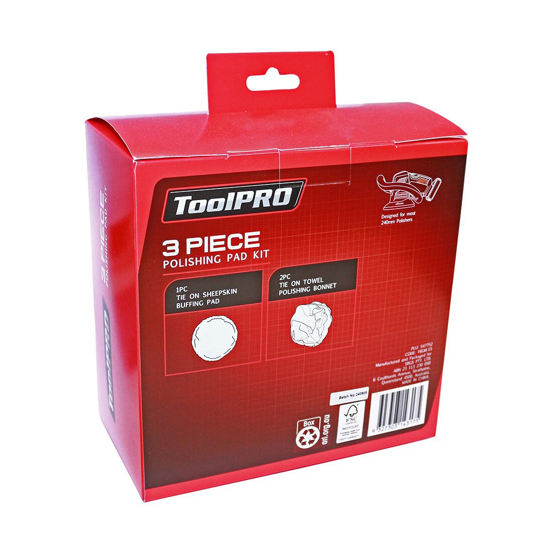 ToolPRO Polishing Pad Kit 3 Piece, , scanz_hi-res