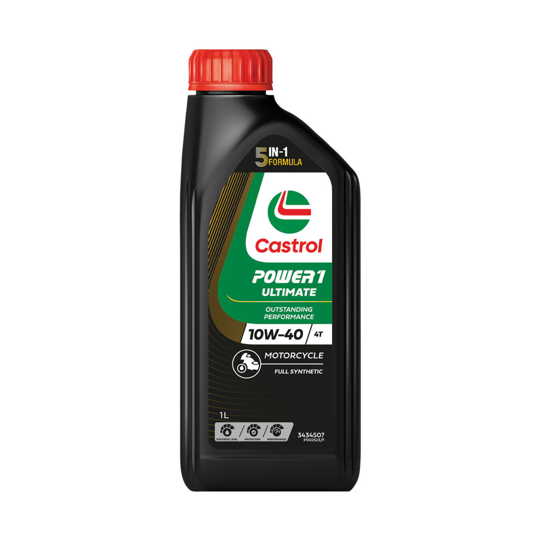 Castrol POWER 1 ULTIMATE 4T Motorcycle Oil 10W-40 1 Litre, , scanz_hi-res