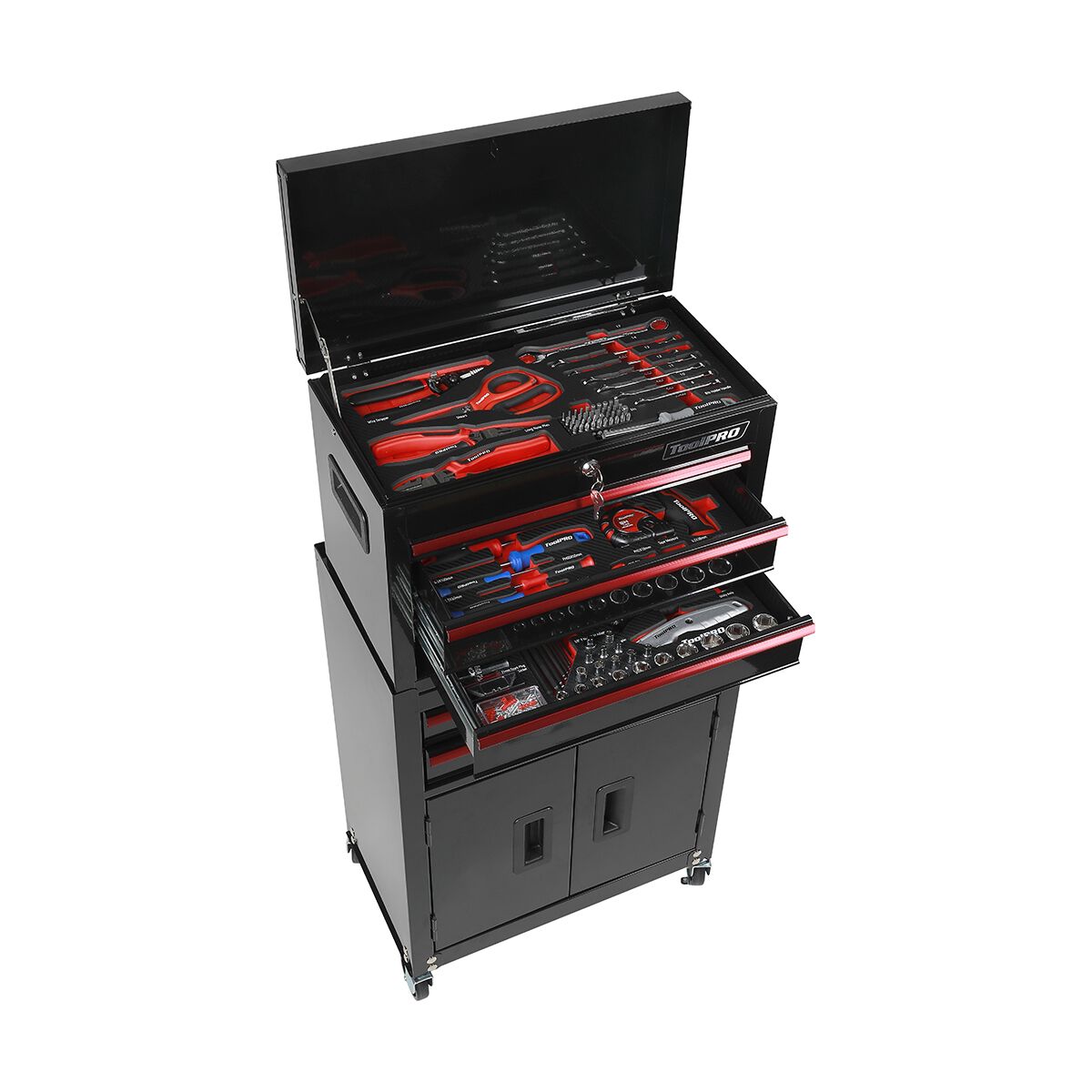 ToolPRO Roller Cabinet Tool Kit 200 Piece, , scanz_hi-res