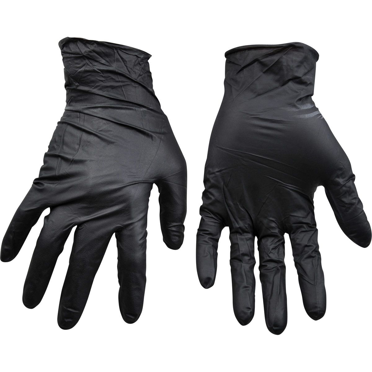 ToolPRO Nitrile Gloves - Black, One Size, , scanz_hi-res
