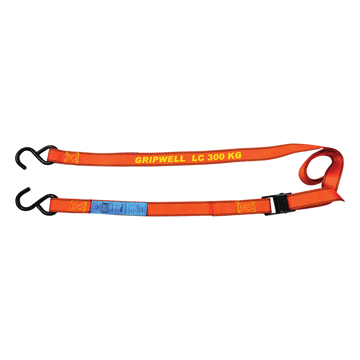 Gripwell Cambuckle Tie Down 1.8m 300kg, , scanz_hi-res