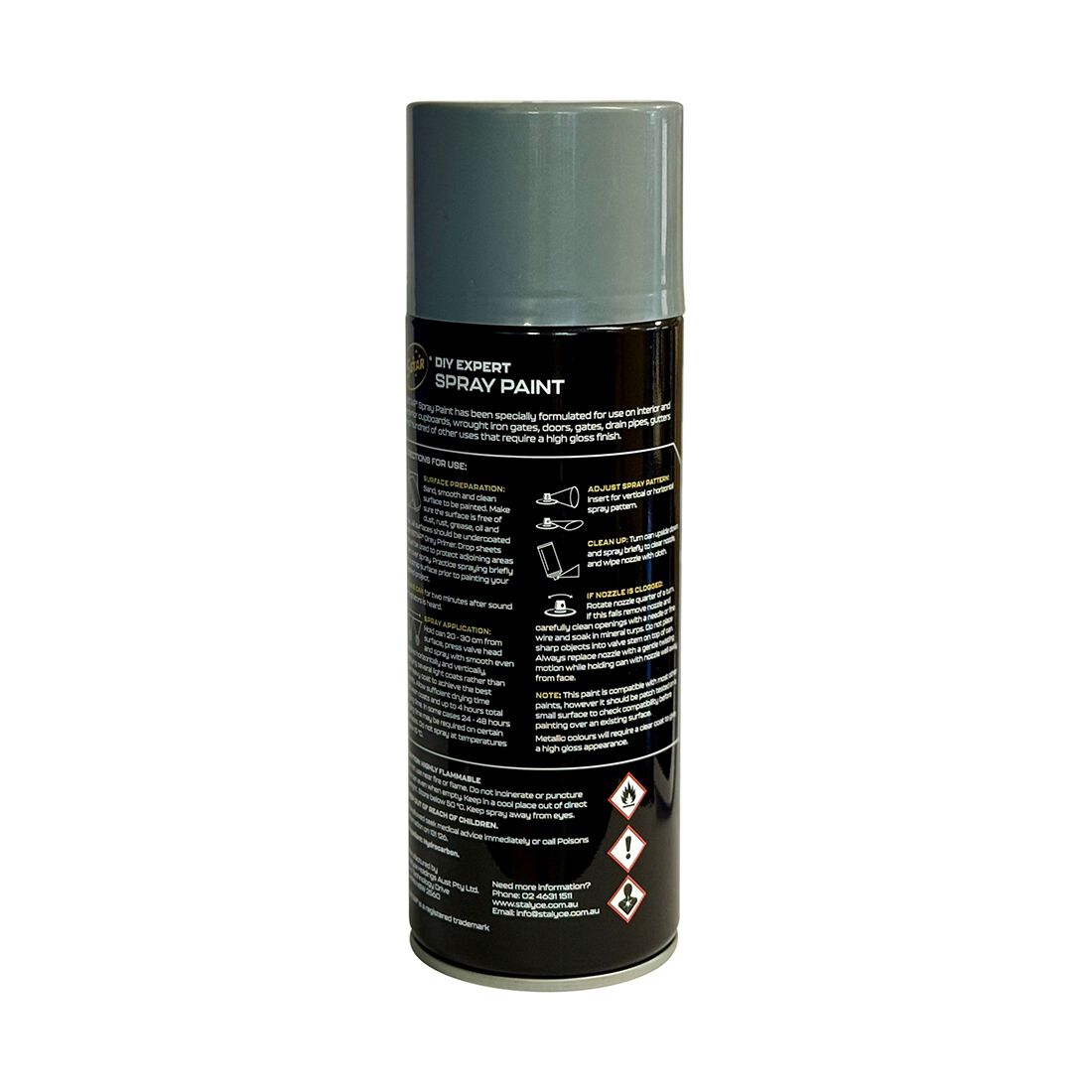 5 Star Enamel Spray Paint Grey Primer 250g, , scanz_hi-res