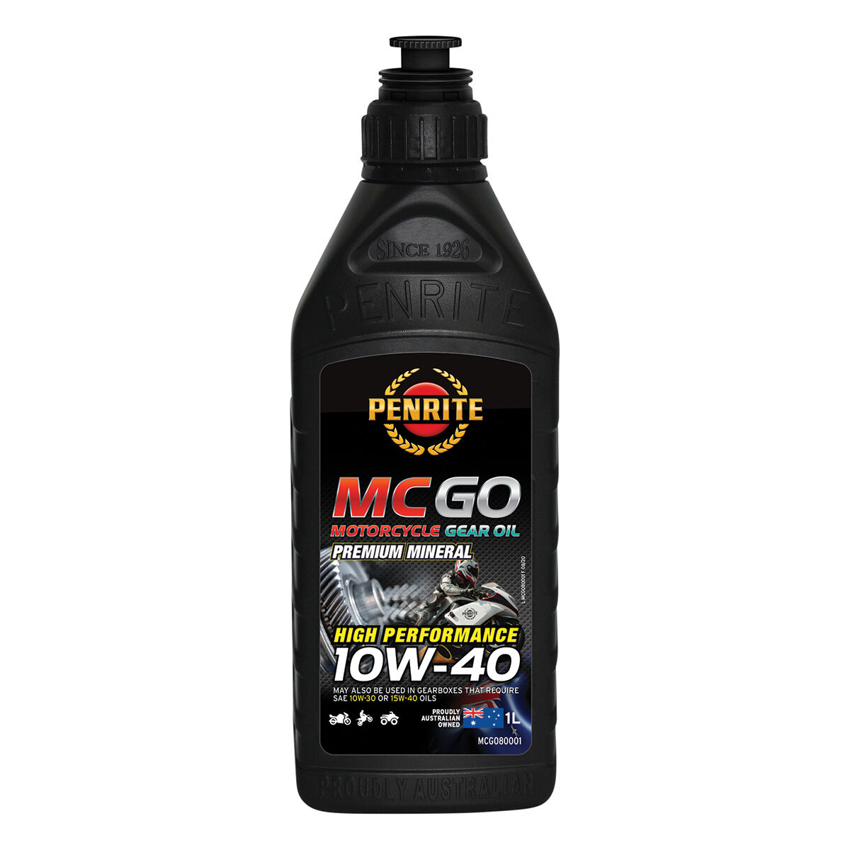 Penrite 10W-40 Motorcycle Gear Oil - 1 Litre, , scanz_hi-res