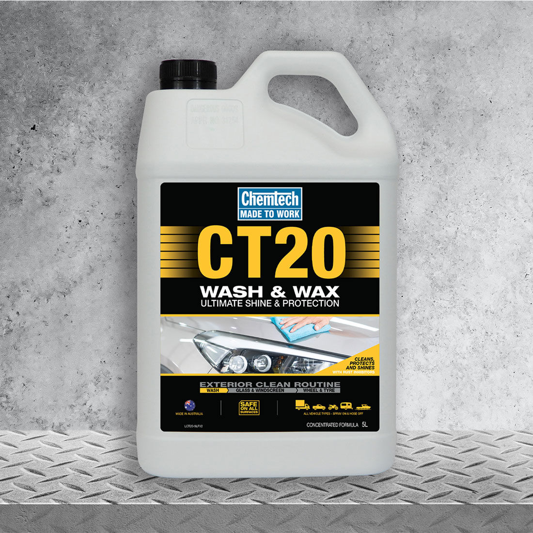 Chemtech CT20 Wash & Wax 5 Litre, , scanz_hi-res