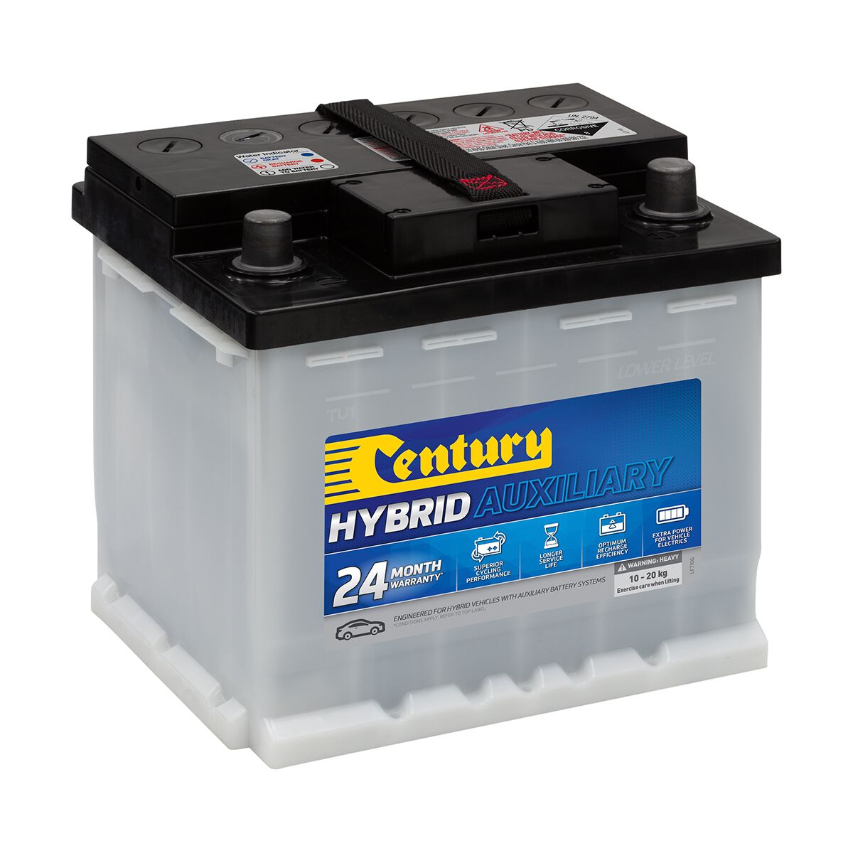 Century Hybrid Auxiliary Car Battery LN1 MF AGM 438CCA, , scanz_hi-res