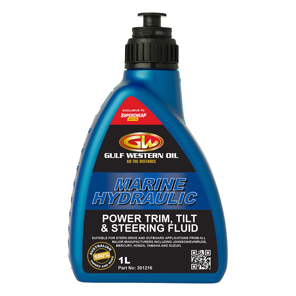 Gulf Western Power Trim and Steering Fluid 1 Litre, , scanz_hi-res