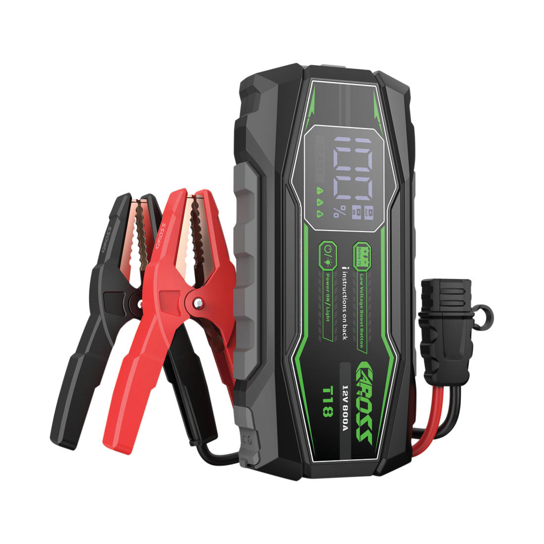 CAROSS T18 12V 800A Compact Smart Lithium Jump Starter With Built-in 3 Mode Light, , scanz_hi-res